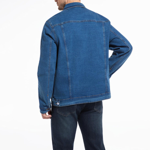 Men's Denim <b>Jacket</b> Casual Solid Color Long Sleeve Button Fly Stonewashed Cotton Regular Fit Autumn Wear Men's Denim <b>Jacket</b> - Product Image 2