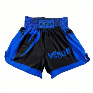 Shorts de combate al por mayor, shorts de Muay Thai personalizados unisex, shorts de boxeo Venum para hombre, 100% poliéster, de secado rápido, para artes marciales. - Product Image 3