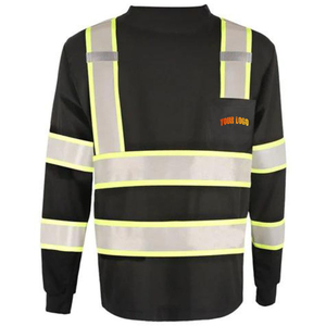 เสื้อทำงานแขนยาวแบบสะท้อนแสง ANSI Class 2 LED พร้อมไฟกระพริบ ปรับแต่งโลโก้ได้ กันน้ำ ขายดีที่สุด มองเห็นได้ชัดเจน - Product Image 3