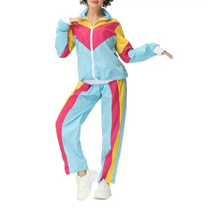 Women Color Blocking Tracksuit Full Zip Sporty <b>Jogging</b> <b>Suit</b> With Side Pockets Spring Wear - Product Image 3