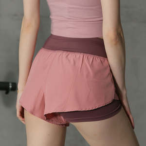 Shorts Urbanos Casuales para Mujer, Diseño Inspirado en Diseñadores, Alta Calidad, Corte Holgado, Estilo Urbano, Shorts de Verano Color Caramelo, Venta al Por Mayor - Product Image 2