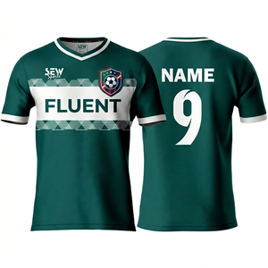 Maillots de football imprimés en gros, personnalisation en vrac pour équipes, branding sportif, coupe moderne professionnelle, polyester respirant, sur mesure - Product Image 1
