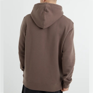 Sweat à capuche oversize en mélange de coton avec fermeture éclair, imprimé délavé, brodé, écologique, pour homme, motif hiver, poche, color block, polaire - Product Image 5