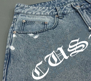 Pantalones Cortos de Mezclilla Personalizados para Hombre, Estilo Vintage, Desgastados, con Dobladillo Deshilachado, Pantalones Cortos de Mezclilla Casuales de Verano, Venta al por Mayor, OEM - Product Image 5