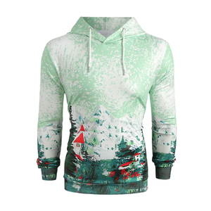 เสื้อฮู้ดดี้ผู้ชายแบบสวมใส่สบาย ดีไซน์ครอบคลุมทุกส่วน ผ้าเนื้อเรียบ ระบายอากาศได้ดี พิมพ์ลายแบบซับลิเมชั่น - Product Image 4