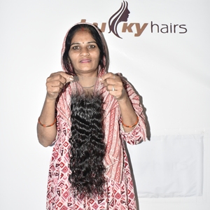 100% Mejor Proveedor al por Mayor de Cabello Humano Indio de Templo, Cierre de Cabello Virgen Remy sin Procesar, Ondulado Suelto, Textura Ondulada Profunda, Sin Enredos - Product Image 4