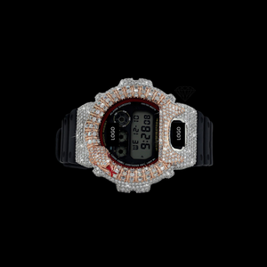 Reloj de Lujo Personalizable para Hombre, Estilo Hip-Hop, con Correa de Goma, Esfera de 41 mm, Diamantes Moissanite VVS Mixtos, Movimiento de Cuarzo - Product Image 5