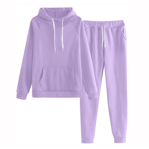 Ensemble de survêtement sportif léger et respirant pour femme enceinte, grande taille, couleur unie, avec short et sweat à capuche – Vente en gros personnalisée pour l'automne - Product Image 1