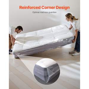 2 Pack Queen Size Heavy-Duty 2 Mil Thick <b>Mattress</b> <b>Moving</b> Supplies Wear-Resistant Waterproof Plastic Bed <b>Cover</b> Storage Bags - Product Image 5