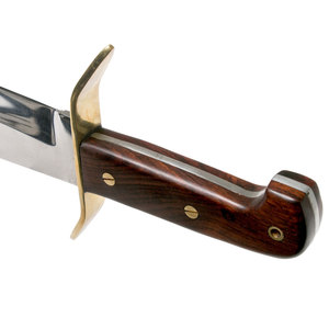 Cuchillo Bowie de Acero Inoxidable con Mango de Madera, Hoja Fija, Herramienta Utilitaria para Campismo, Supervivencia y Aventuras al Aire Libre - Product Image 2