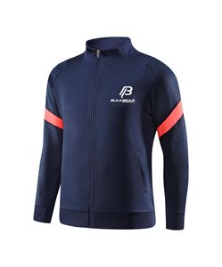 BULKBEAR <b>Men's</b> <b>Navy</b> Winter Solid Tracksuit Full Zip <b>Jogger</b> Set Regular Fit Sporty Streetwear Gym Fitness Cotton Windproof Quick - Product Image 6