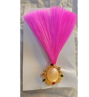 Broche en Plumes de Paon en Plastique pour le Marié, Décoration de Turban de Mariage Safa Pagri, Broche Kalgi, Vente en Gros