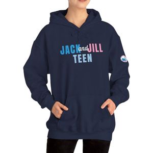 Sweat-shirt à capuche bleu pour adolescents, en molleton doux, à manches longues, décontracté, pour l'hiver, vêtements de mode - Product Image 1