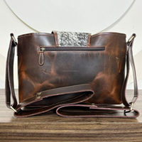 Sac à langer de haute qualité, personnalisé, en gros, avec organisateur pour poussette, porte-biberons isothermes, sac à main en cuir de vache fait à la main pour maman