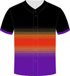Maillot de baseball personnalisé pour équipe |   Tissu 100% polyester de qualité supérieure, antibactérien, col en V, manches courtes |   Impression par transfert thermique - Product Image 3