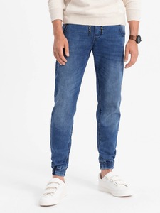 Pantalons en jean modernes pour hommes, coupe slim élégante, confortables, mélange de coton, idéaux pour le bureau, le streetwear, les occasions décontractées, la détente et les activités de plein air - Product Image 5