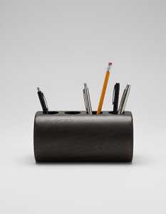 <b>Rustic</b> Wooden <b>Desk</b> Organizer Pen and Pencil Storage Stand - Product Image 2