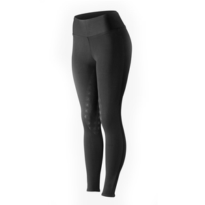 Custom Women's Vintage Mid Waist <b>Leggings</b> Breathable Seamless Knitted 90%Nylon 10%Spandex Heat-Transfer Printed 220g <b>Pockets</b> OEM - Product Image 3