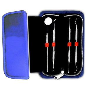 Kit d'hygiène dentaire manuel 4 pièces : Outils de dentiste, détartreurs pour le nettoyage buccal, équipement de remplissage dentaire, éliminateur de plaque réutilisable - Product Image 3