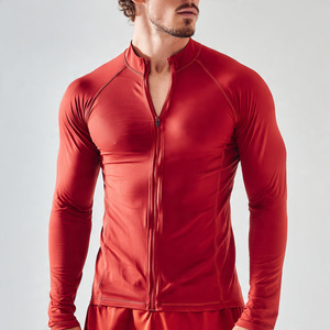 Men's Stand Collar Long Sleeve Training <b>Jacket</b> Men 100% Polyester <b>Yoga</b> Wear <b>Jackets</b> Men's Compression <b>Jacket</b> Mens - Product Image 3