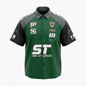 Custom printing Racing Shirt Breathable Pit Crew Uniform Men Quick Dry Motorsports Team Polo Mechanic Shirt Garage Work Wear - Product Image 4