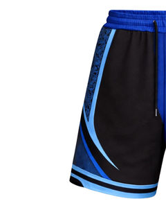 Shorts de basket-ball pour hommes bleu royal et noir, respirants, à séchage rapide, pour le sport, la gym, l'entraînement, la course à pied, shorts athlétiques, fabricant OEM personnalisé - Product Image 3