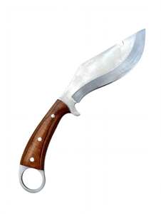 Cuchillo de Carnicero Curvo de Acero Forjado a Mano con Mango de Micarta Marrón, Herramienta Culinaria - Product Image 2