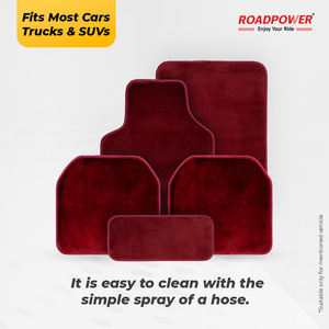Alfombrillas Universales para Auto ROADPOWER (RP-MAT-130), Color Negro Premium, Resistentes, Impermeables y Fáciles de Limpiar - Product Image 3