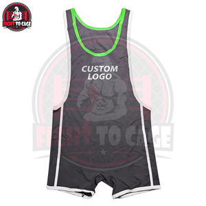Uniforme de Lucha Libre Personalizado, Singlet Atlético Ligero, Prenda Deportiva de Spandex y Poliéster con Cuello Redondo - Product Image 4