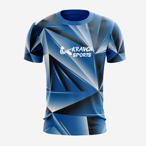 เสื้อกีฬาแขนสั้นระบายอากาศพิมพ์ลายด้วยเทคนิคการถ่ายเทความร้อน ดีไซน์โดดเด่นไม่ซ้ำใคร - Product Image 1