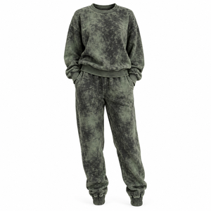 Conjunto Deportivo para Hombre con Efecto Lavado Ácido, Diseño Personalizado, Tejido de Algodón Suave y Silueta Relajada - Product Image 4