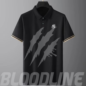 Chemise à manches courtes pour homme Bloodline, couleur unie, tissu Oxford, imprimé, coupe classique, respirante, blanche - Product Image 6