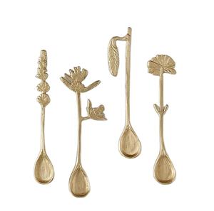 Cuillère de service en métal vintage élégante, manche orné, ustensiles de cuisine, vaisselle, décoration de table pour hôtel, restaurant, décoration de la maison - Product Image 4