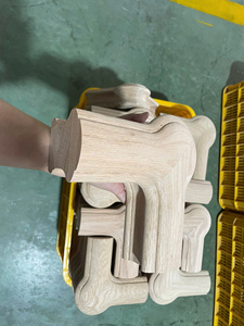 อุปกรณ์ราวจับไม้ป็อปลาร์แบบหมุนได้ 90 องศา สำหรับใช้ในอพาร์ทเมนต์ ตกแต่งภายในบ้าน ราวบันไดไม้เนื้อแข็ง - Product Image 3