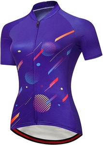 Camiseta de Ciclismo para Mujer, Manga Corta, Ropa de Ciclismo de Verano, Ropa para Bicicleta de Montaña, Jersey de Ciclismo Sublimado - Product Image 3