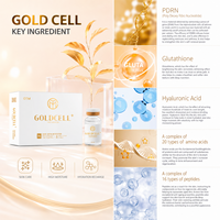 Solution de soin de la peau Premium CMED Rejuvenation Liquid Goldcell PDRN Peptide NMN 35ml pour l'hydratation, la vitalité et la régénération du visage