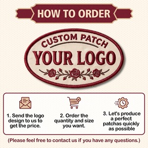 Patch brodé personnalisable en feutre non tissé écologique thermocollant, motif Moto Harley Route 66 américaine, pour chapeau, sac à dos, poitrine - Product Image 4