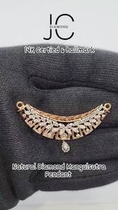 Conjunto de Colgante Doble Kundan Tanmaniya Premium, Oro de 14K, Diamante Cultivado en Laboratorio de 1.21 Ct, Joyería de Diseño, Venta al Por Mayor, OEM, Regalo de Lujo - Product Image 4