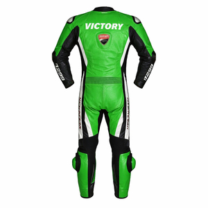 Traje de Motociclismo de Cuero Personalizado con Logotipo para Hombre, Conjunto de Chaqueta y Pantalones de Motociclismo de 1 Pieza, Protección con Armadura CE, Traje de Moto OEM ODM - Product Image 3