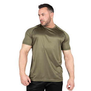 T-shirt personnalisé pour homme en Spandex/Polyester écologique 160 g/m², coupe ajustée, manches courtes, col rond, anti-rétrécissement, respirant, séchage rapide - Product Image 1