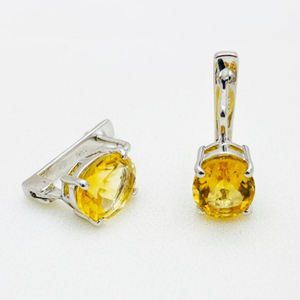 Elegantes Pendientes de Plata de Ley con Citrino para Bodas y Celebraciones a un Precio Atractivo - Product Image 6