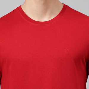 Camiseta de Algodón Lisa para Hombre con Logotipo Personalizado OEM, Corte Regular, Suave, Transpirable, Ecológica, Cuello Redondo, Ropa Casual de Primera Calidad - Product Image 4