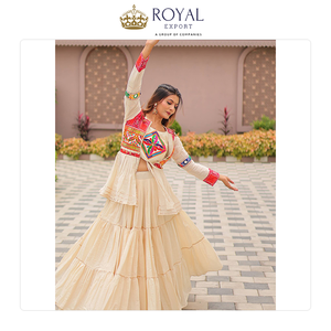 <b>Top</b> Quality Exclusive Sale on Indian Clothing Pure Cotton with Gamthi Work Women Lehenga Choli for Genuine Buyers - Product Image 5