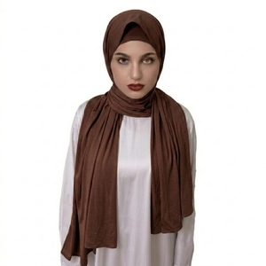 Custom Women's Breathable Durable Lightweight Long Muslim Hijab <b>Head</b> <b>Scarf</b> Jersey Anti-Bacterial Factory Price - Product Image 1