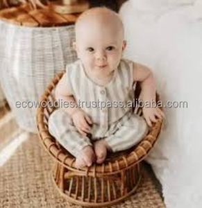 Cesta de Cuna Portátil de Madera Tejida a Mano, Ecológica e Impermeable, para Bebés, Accesorios de Fotografía para Recién Nacidos, Cama para Niños Pequeños, Dormitorio, Sala de Estar - Product Image 3