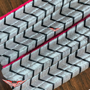 KEW Silver Black Customizable <b>Braided</b> Shoulder Board Pink Back Luxury Epaulettes Eco-Friendly Vintage <b>Accessory</b> - Product Image 3