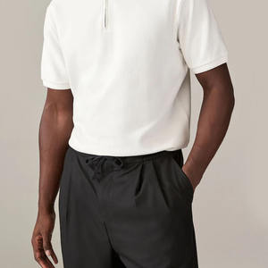 Camiseta de Algodón 100% para Hombre, Diseño Moderno, Superventas, con Cierre de Cremallera, Estampado Floral, Talla Grande, Color Sólido, Calidad Premium, Envío Rápido - Product Image 5