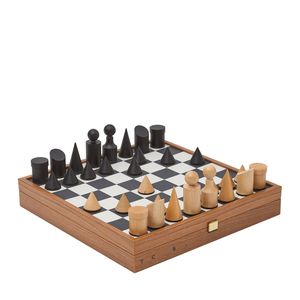 Tablero de Ajedrez Artesanal de Lujo en Madera de Bambú, Decoración de Mesa Inspirada en Artesanías de Madera - Product Image 4