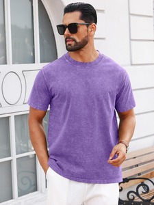 เสื้อยืดพรีเมียมทรงวินเทจฟอกสี แขนสั้น ทรงหลวม สไตล์ลำลองทันสมัย - Product Image 4
