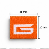 Étiquettes tissées personnalisées avec logo, étiquettes de marque cousues pour vêtements, articles vestimentaires et sacs